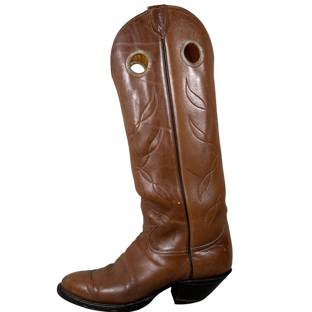Tony Lama 5089 Mens Brown Leather Tall Cowboy Western Boots Size 11 B Buckaroo